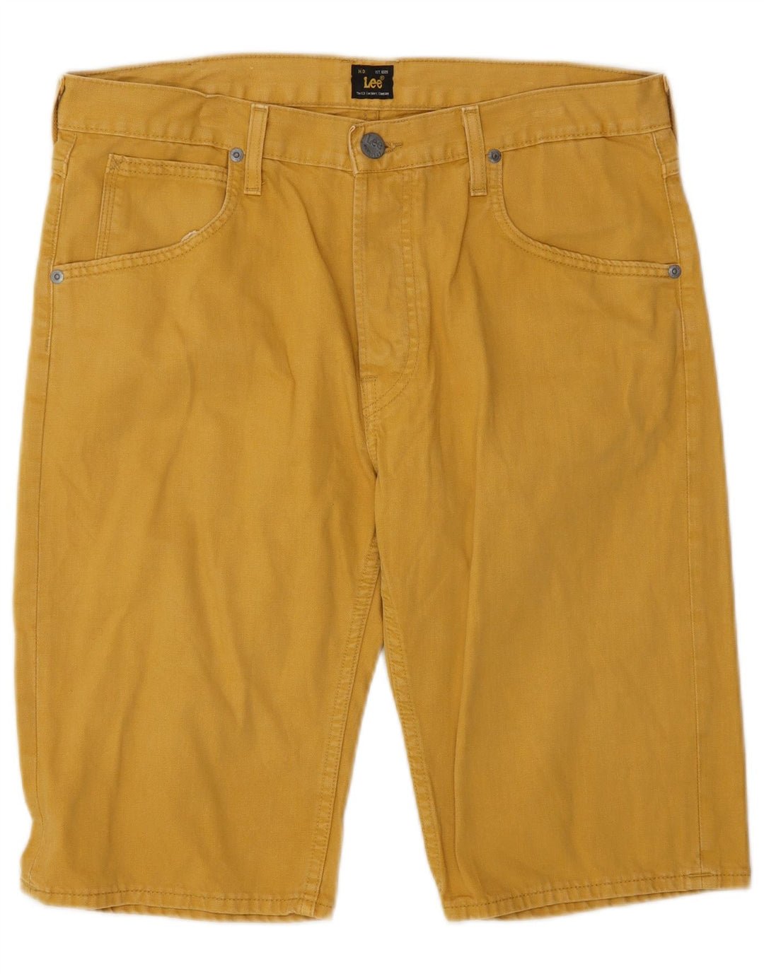 Pantaloncini di jeans da uomo Lee W32 cotone giallo medio