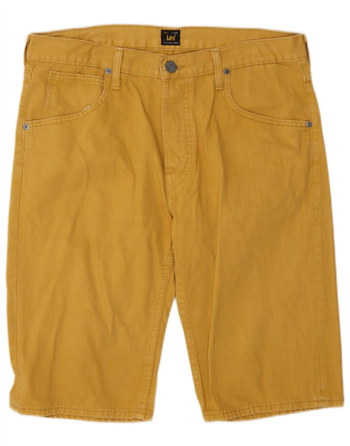 Pantaloncini di jeans da uomo Lee W32 cotone giallo medio