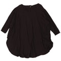 Top tunica oversize da donna con maniche a 3/4 Cos UK 14 Viscosa nera media