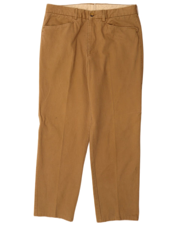 Pantaloni casual dritti da uomo Fay IT 48 medio W34 L30 cotone beige