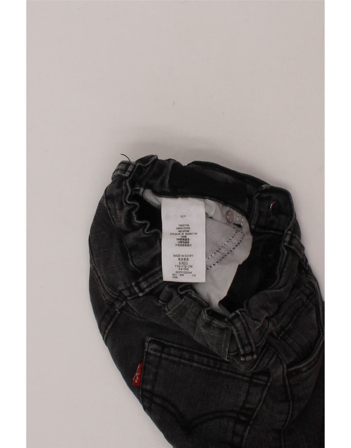 LEVI'S Boys 511 Slim Jeans 5-6 Years W18 L19 Grey Cotton Vintage Levi's and Second-Hand Levi's from Messina Hembry 