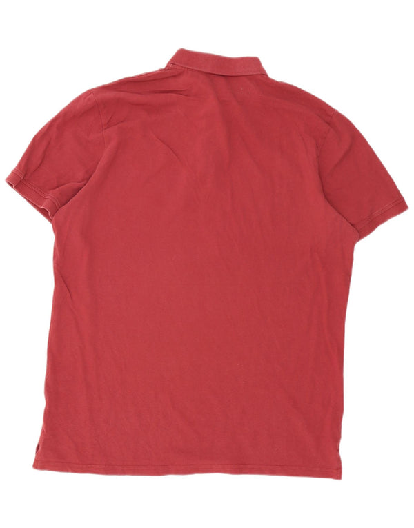 Polo da uomo Mountain Warehouse XL in cotone bordeaux
