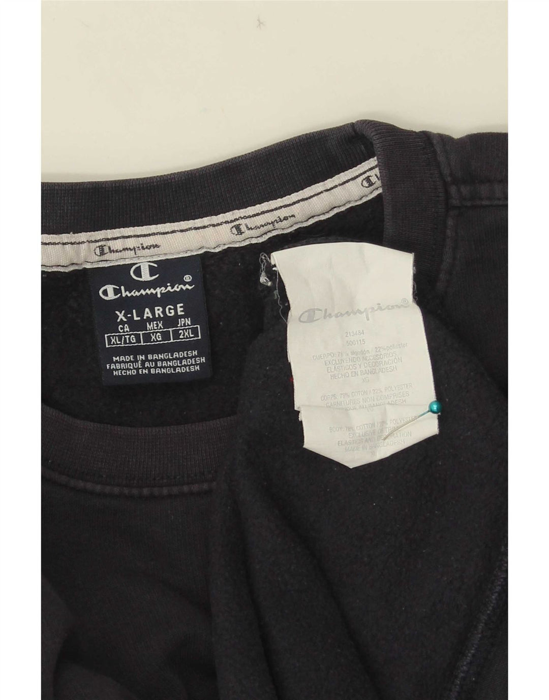 Felpa da uomo Champion Jumper XL in cotone blu navy