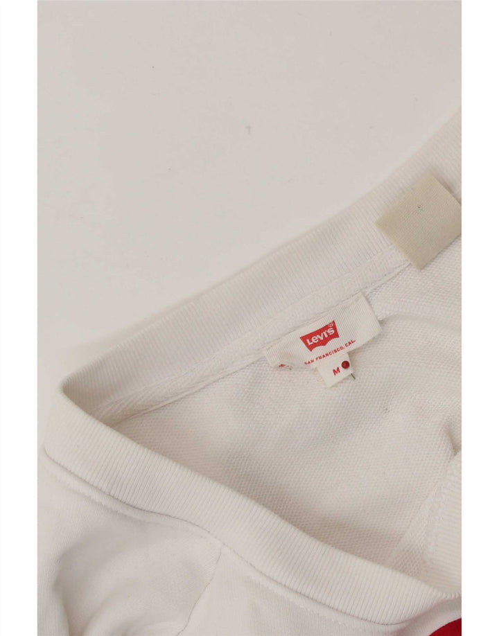 Felpa grafica da donna Levi's UK 14 Medium White