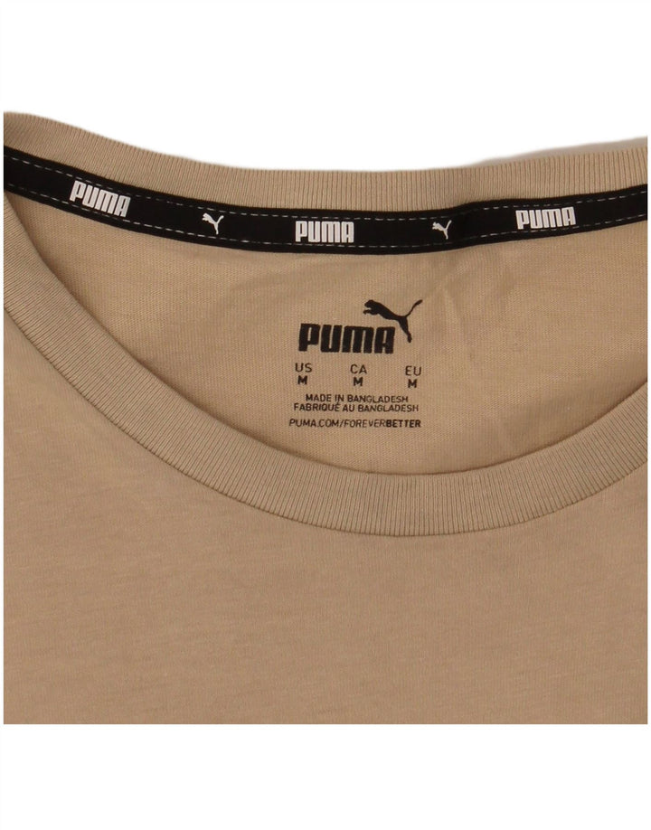 T-shirt grafica da donna Puma UK 14 beige medio