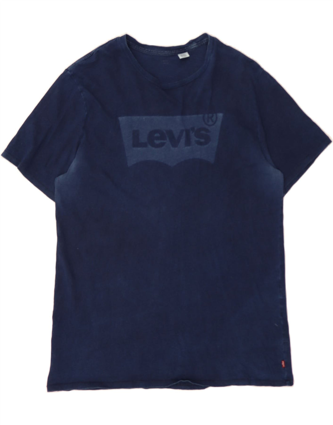 LEVI'S Mens Graphic T-Shirt Top XL Navy Blue Cotton Vintage Levi's and Second-Hand Levi's from Messina Hembry 