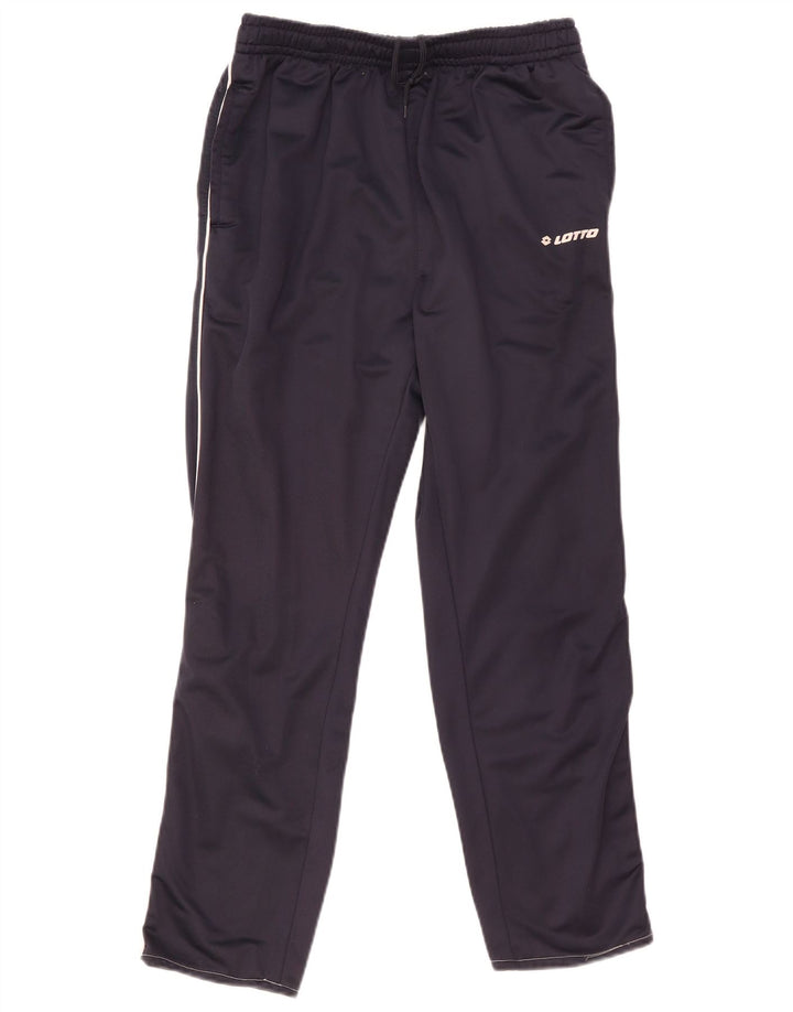 Pantaloni da tuta da uomo Lotto Grandi in poliestere blu navy