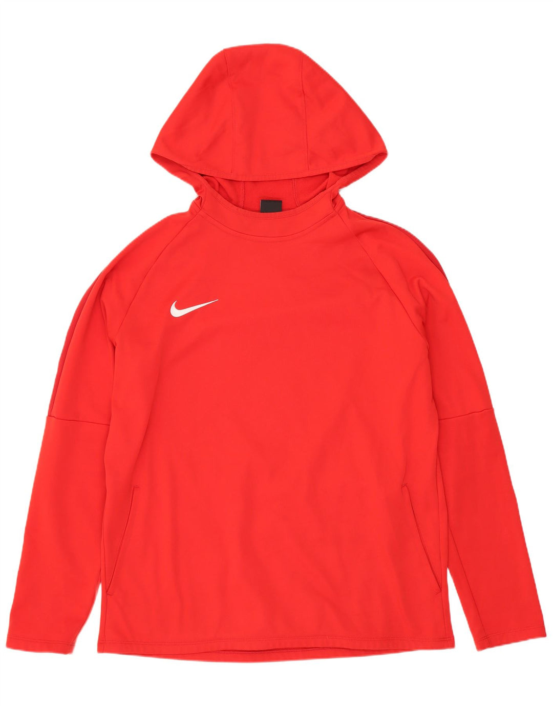 NIKE Felpa con cappuccio grafica Dri Fit da uomo, grande, rossa, in poliestere