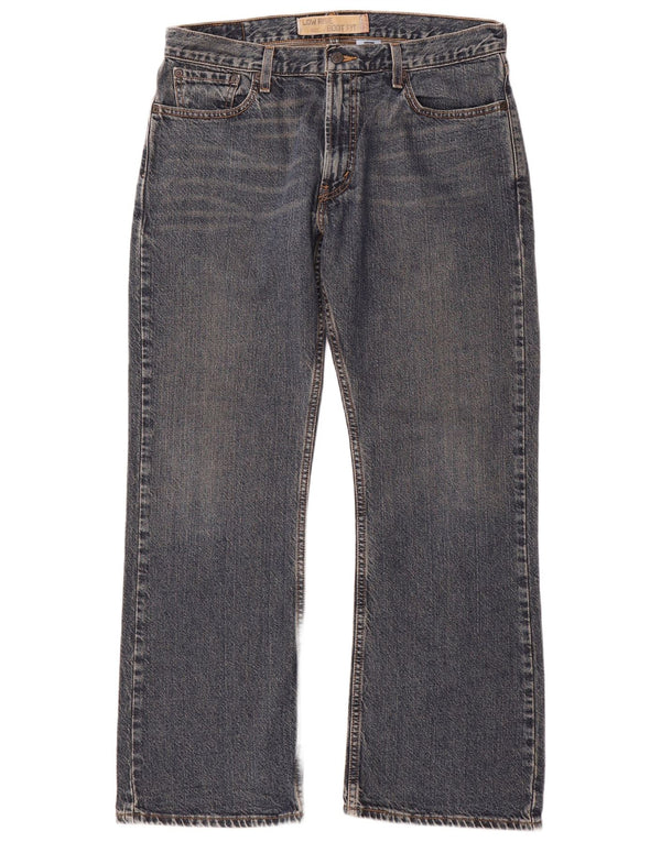 Levi's Uomo 527 Jeans Bootcut a vita bassa W34 L30 Cotone Blu