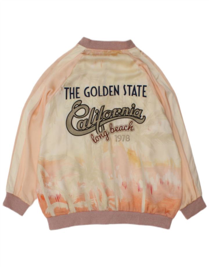 Giubbotto bomber grafico da donna Zara UK 10 piccolo multicolore Tie Dye