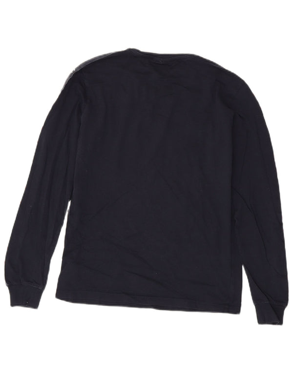 Top grafico per ragazze Champion manica lunga 13-14 anni XL cotone blu navy