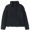 Giacca imbottita da donna Superdry UK 10 Small poliestere blu navy