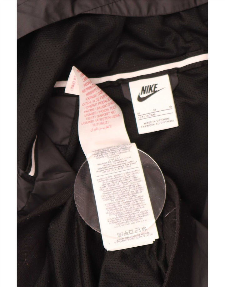 Giacca antipioggia con cappuccio Nike da ragazzo 10-11 anni media poliestere nero