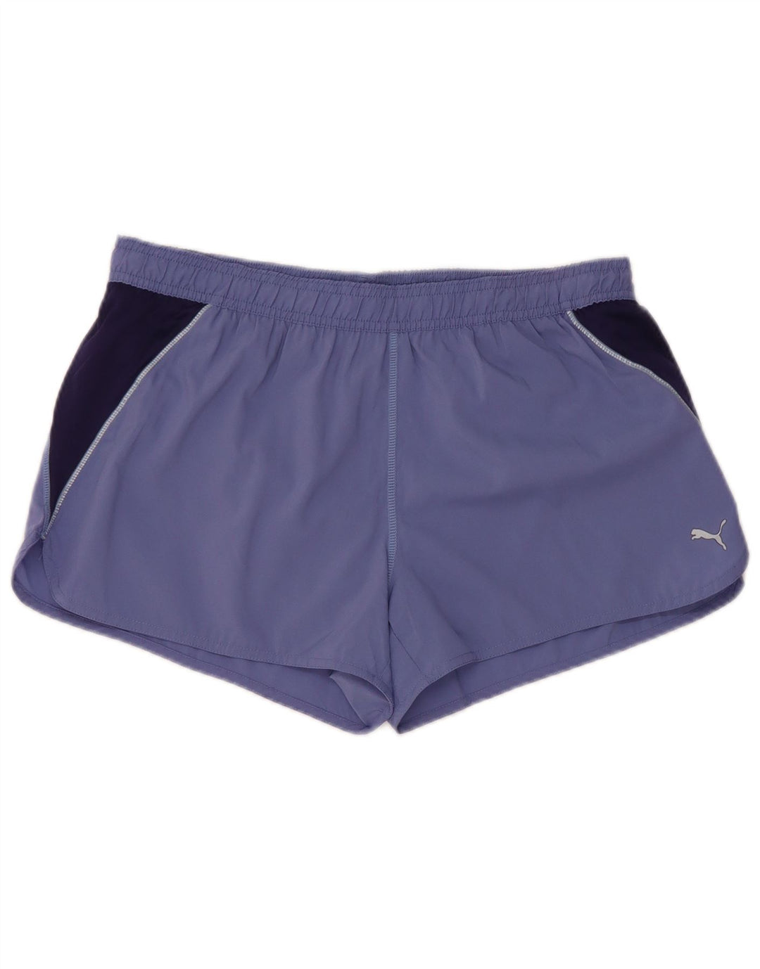 Pantaloncini sportivi da donna Puma UK 14 Large Viola Colourblock Poliestere