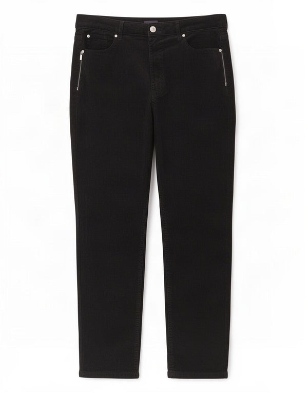 Pantaloni in velluto a coste da donna Marks & Spencer UK 16 Large W34 L27 Blu Navy