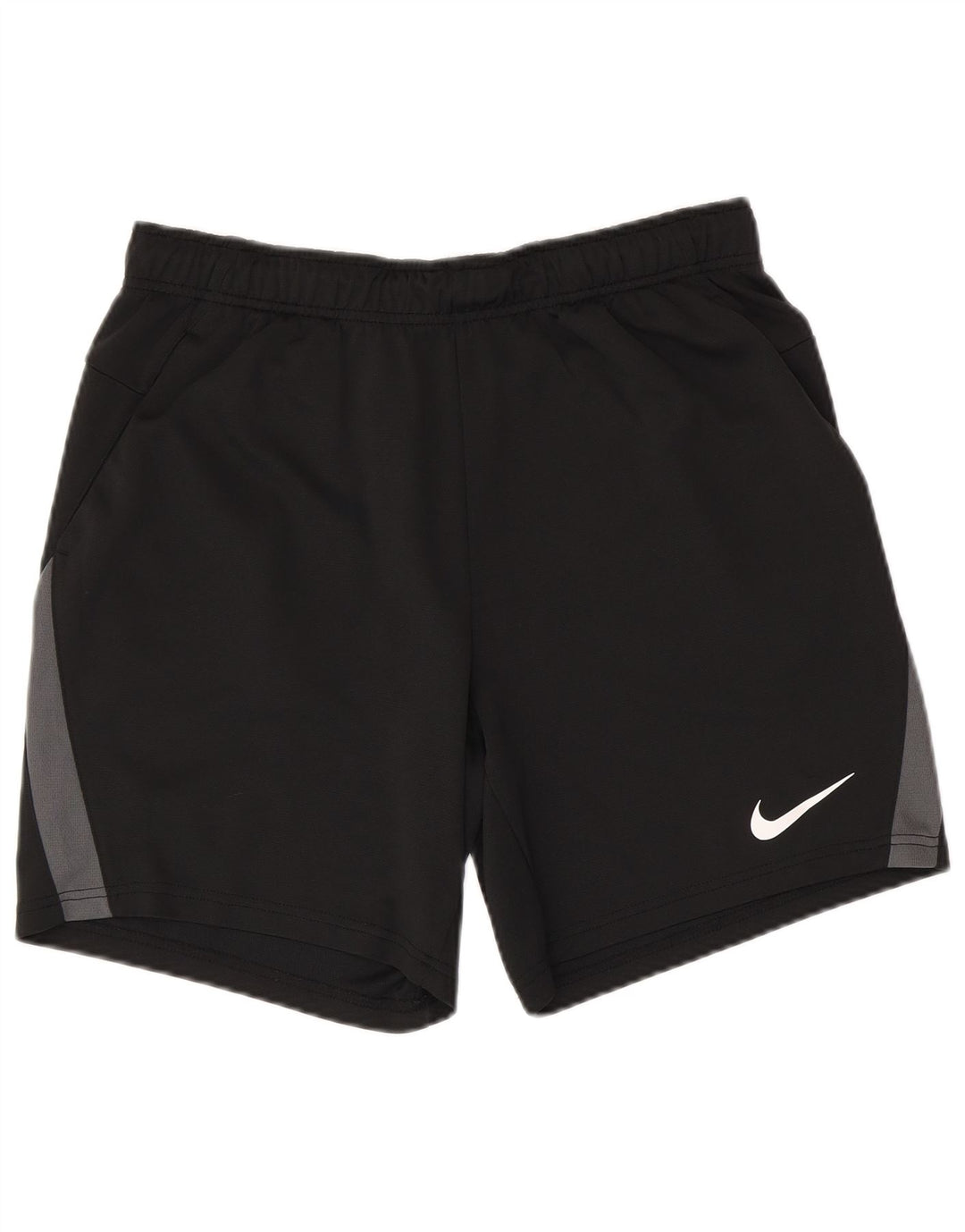 NIKE Pantaloncini sportivi da uomo Dri Fit vestibilità standard Large Black Colourblock