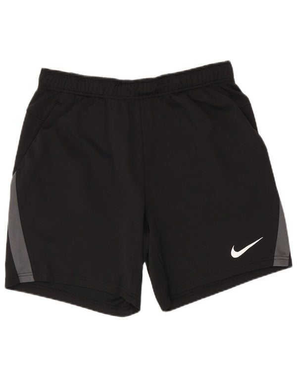 NIKE Pantaloncini sportivi da uomo Dri Fit vestibilità standard Large Black Colourblock