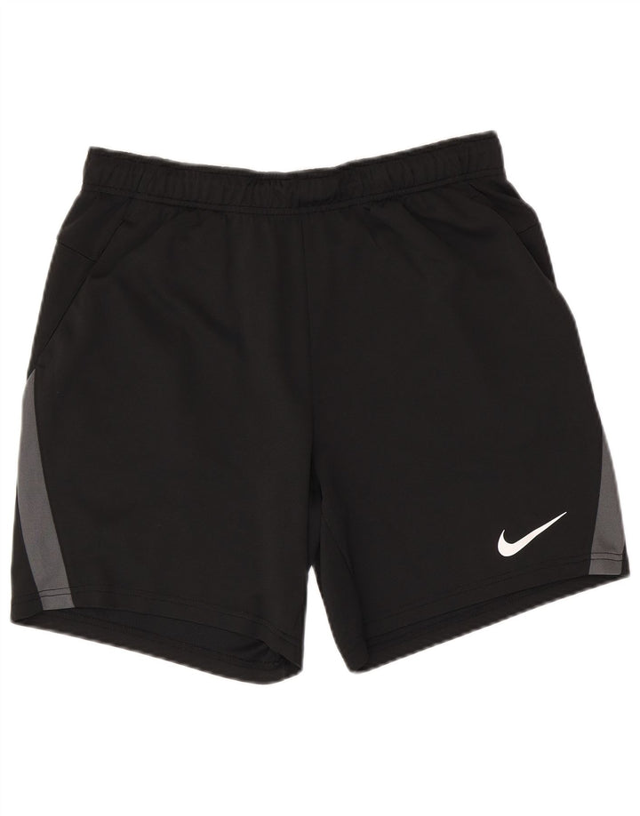 NIKE Pantaloncini sportivi da uomo Dri Fit vestibilità standard Large Black Colourblock