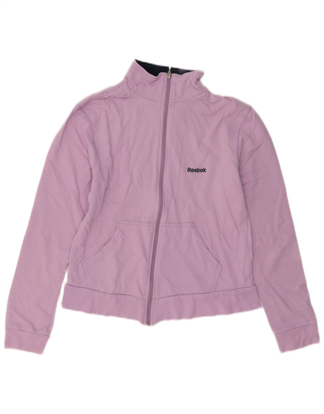REEBOK Giacca da tuta da donna UK 14 Large Viola Cotone