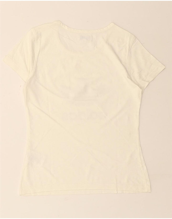 T-shirt grafica da donna ADIDAS Top IT 42 cotone bianco medio