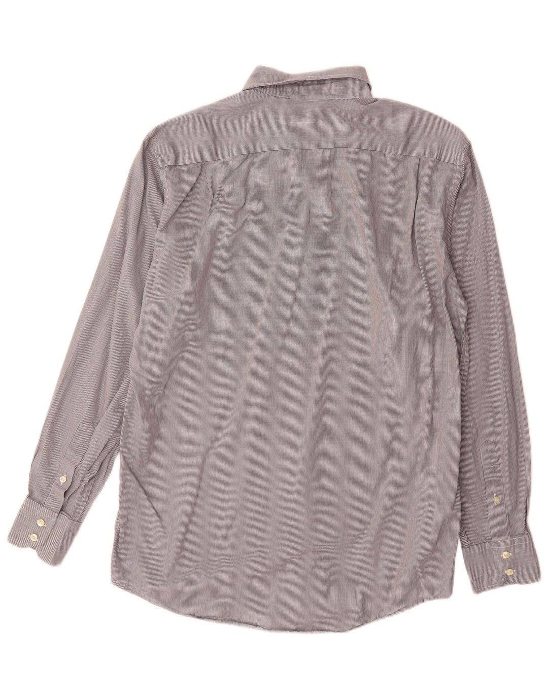 Camicia Lacoste da uomo vestibilità regolare taglia 40 cotone gessato grigio medio