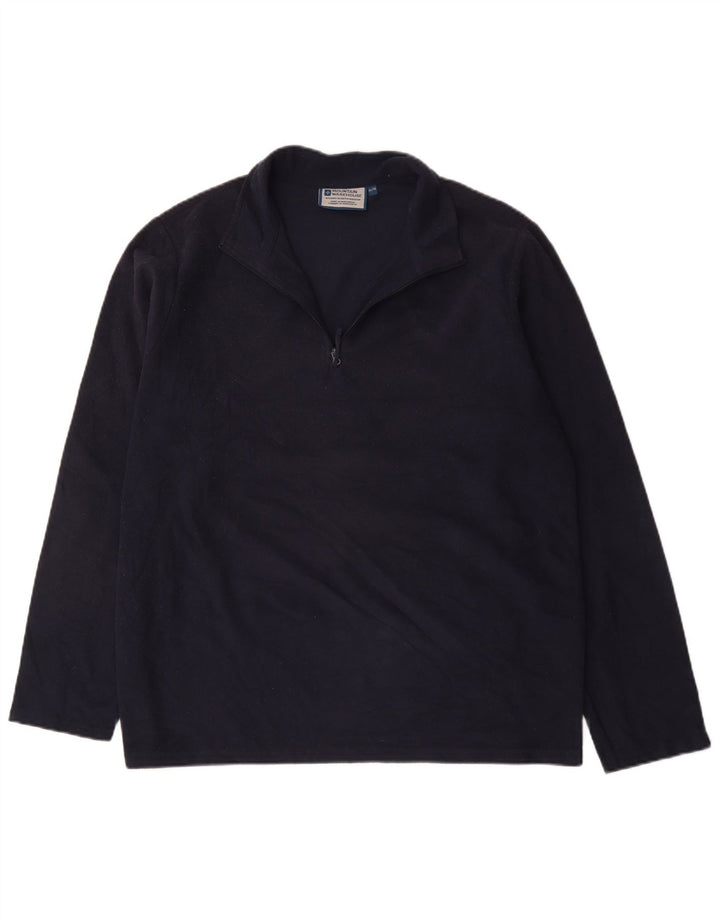 Maglione in pile da uomo con collo con zip Mountain Warehouse XL poliestere blu navy
