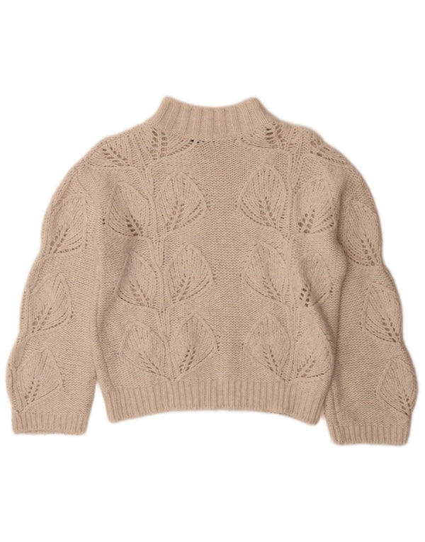 Maglione maglione a collo alto da donna Massimo Dutti UK 4 XS bianco sporco