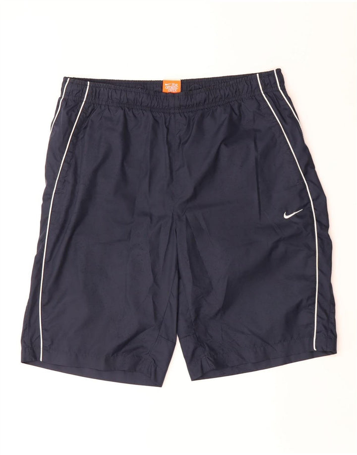 Pantaloncini sportivi Nike da uomo medi in poliestere blu navy