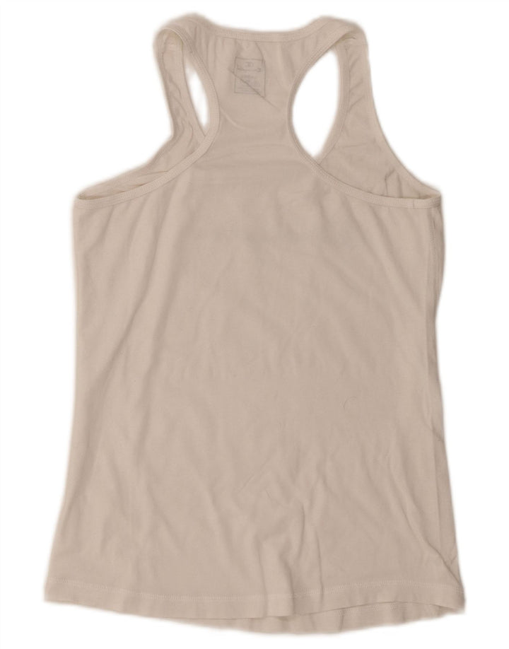 Canotta grafica da donna Champion UK 14 grande bianca