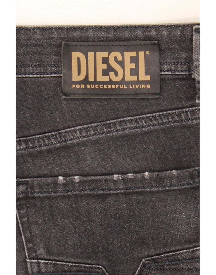Jeans dritti regolari da uomo Diesel Larkee W38 L32 in cotone grigio