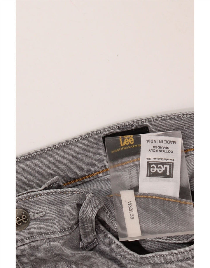 Jeans dritti da uomo LEE W32 L29 cotone grigio
