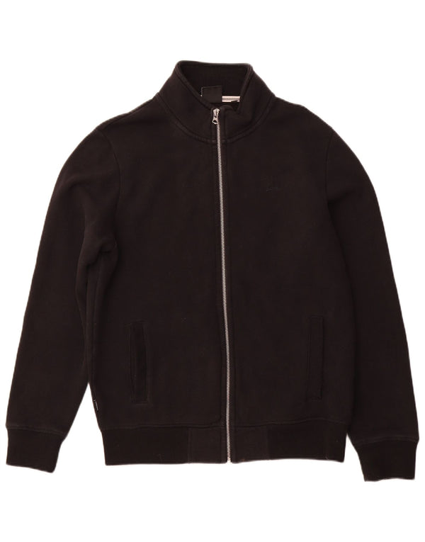 Giacca da tuta da uomo SUPERDRY grande in cotone nero