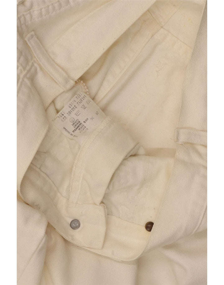 Jeans affusolati da uomo LEE W29 L27 cotone bianco