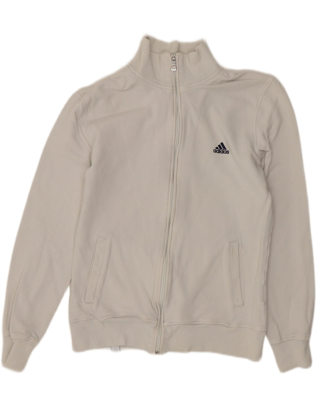 Giacca da tuta da uomo ADIDAS UK 36/38 piccola in cotone bianco