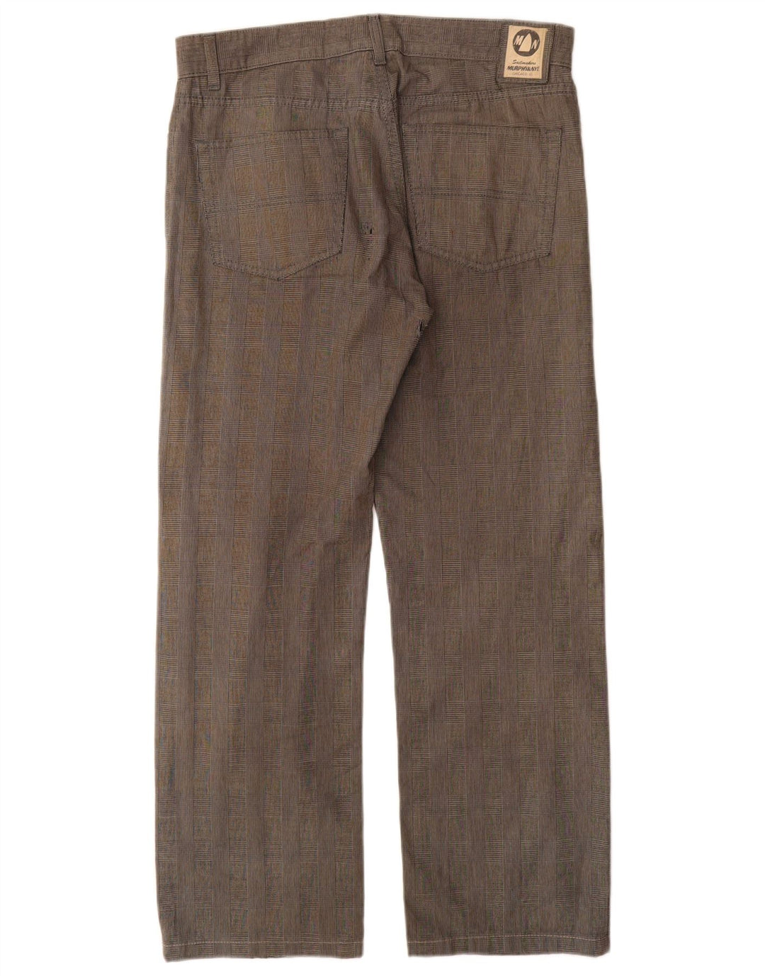 Pantaloni casual dritti da uomo MURPHY & NYE W33 L30 pied de poule grigio