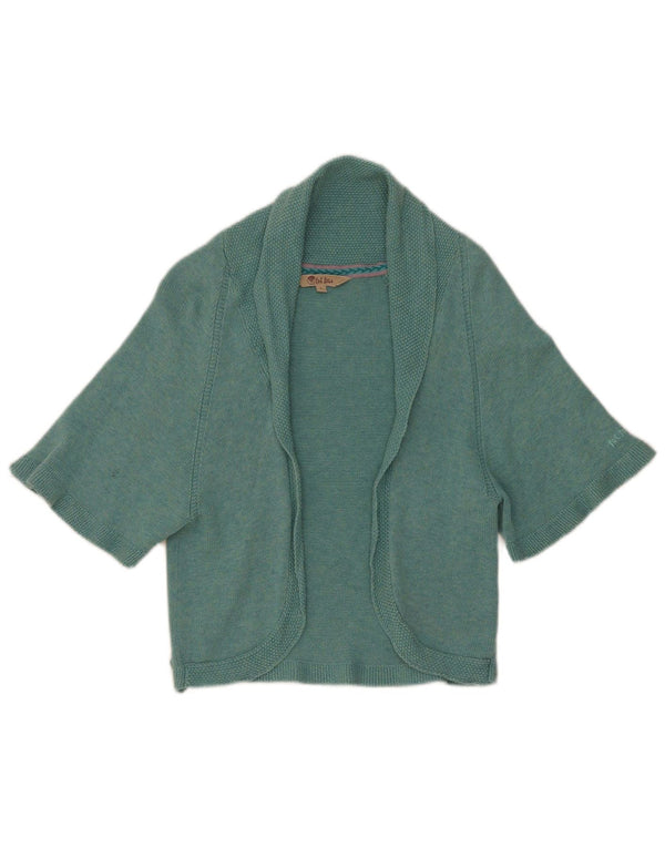 Maglione cardigan bolero a maniche corte da donna Fat Face UK 10 piccolo blu