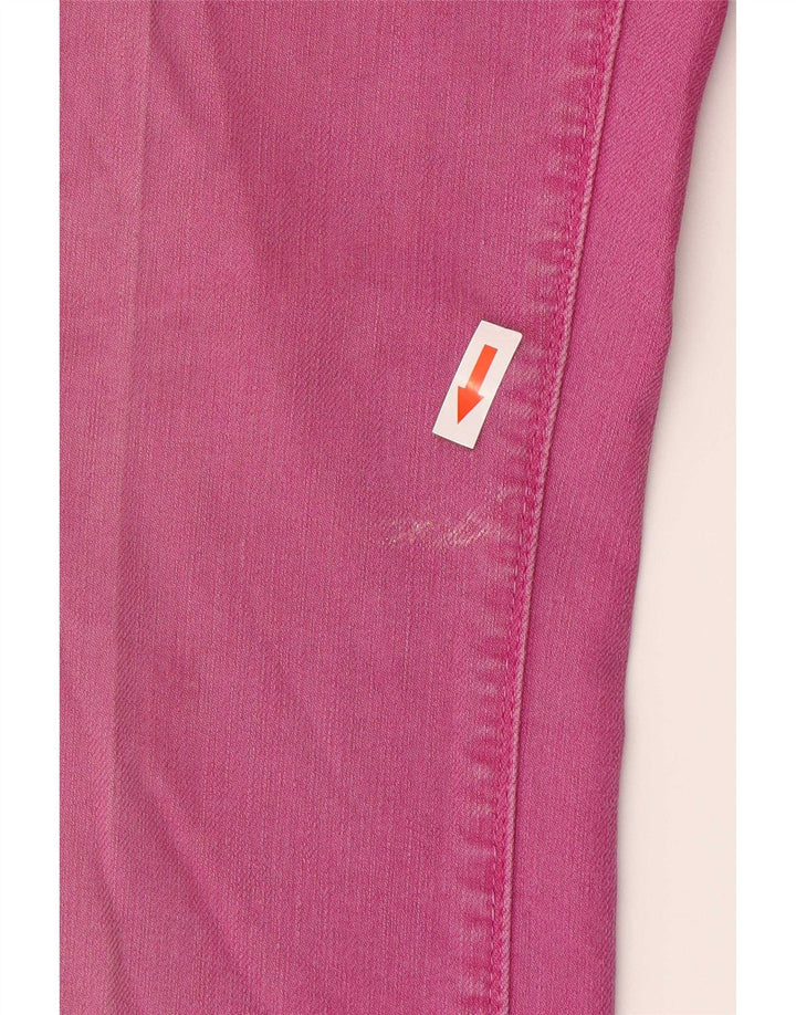 Jeans Straight Donna Trussardi W30 L30 Cotone Rosa