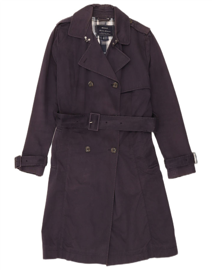 Trench da donna Gant UK 14 cotone medio blu navy