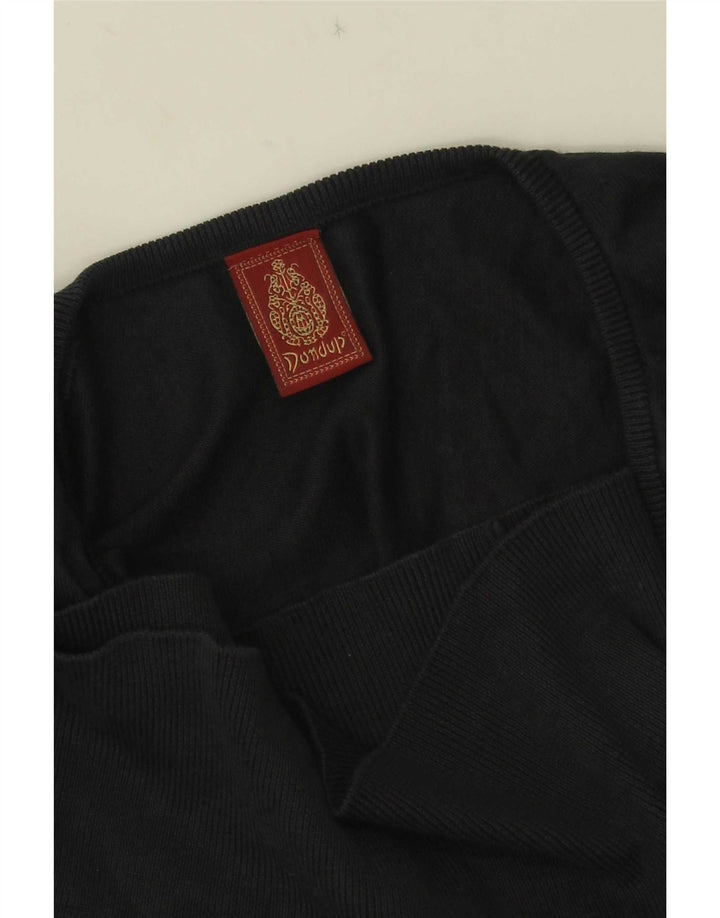Maglione Dondup da donna con scollo a V UK 10 piccolo nero