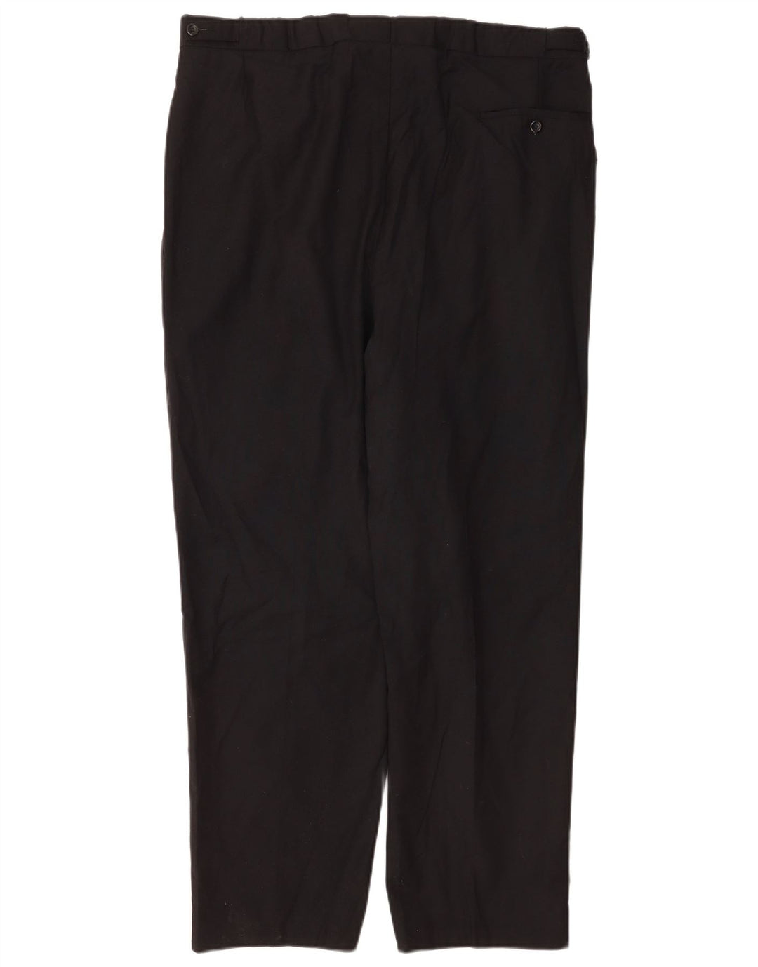 Pantaloni da abito con pegging da uomo Pierre Cardin W38 L29 Lana nera