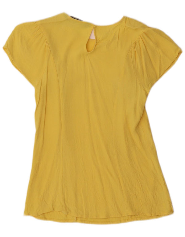 Camicetta Donna Zara Top UK 10 Piccola Gialla