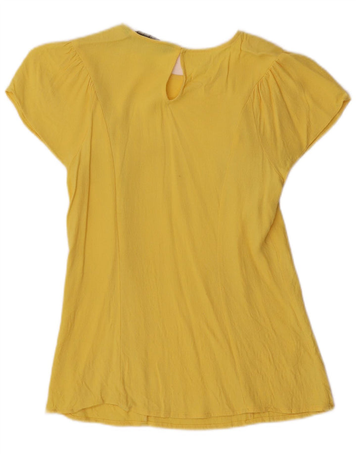 Camicetta Donna Zara Top UK 10 Piccola Gialla