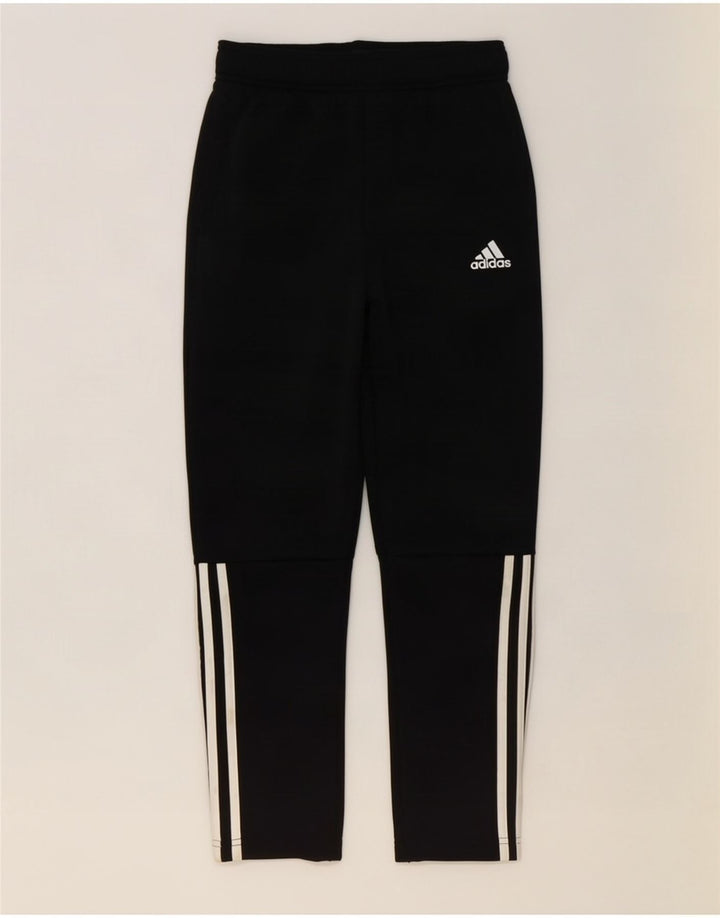Pantaloni della tuta da ragazzo Adidas 9-10 anni in poliestere nero