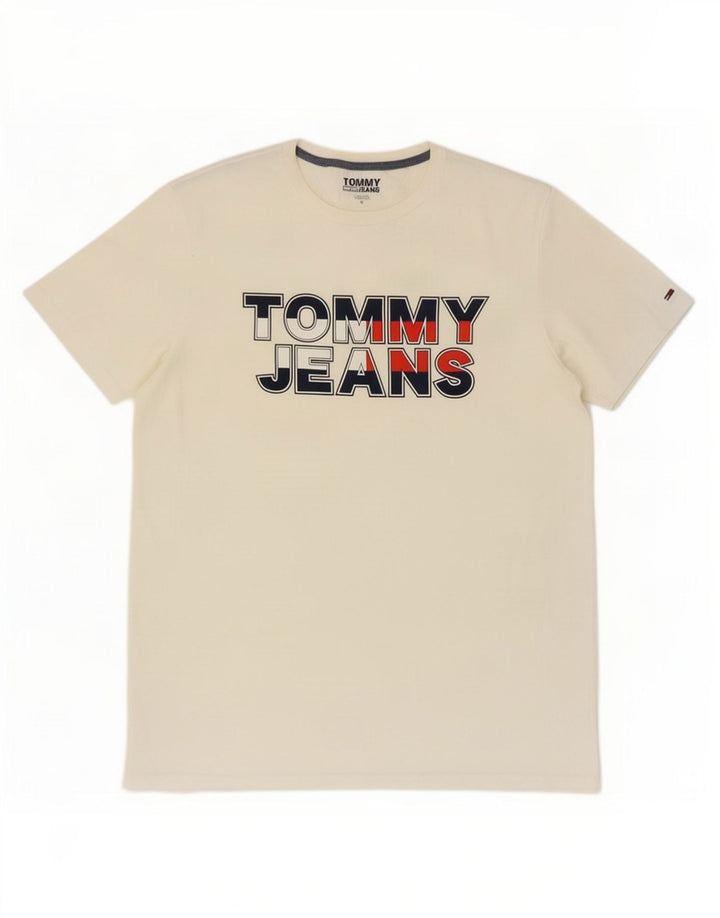 T-shirt grafica da uomo Tommy Hilfiger Top bianco medio
