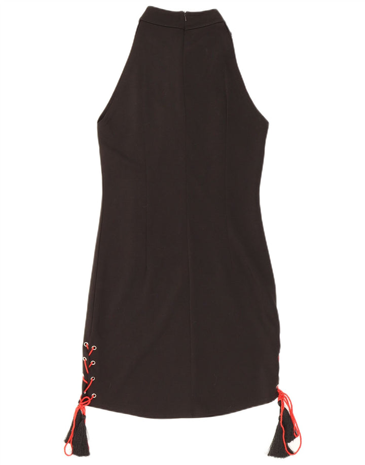 Abito tubino vintage da donna UK 12 medio nero