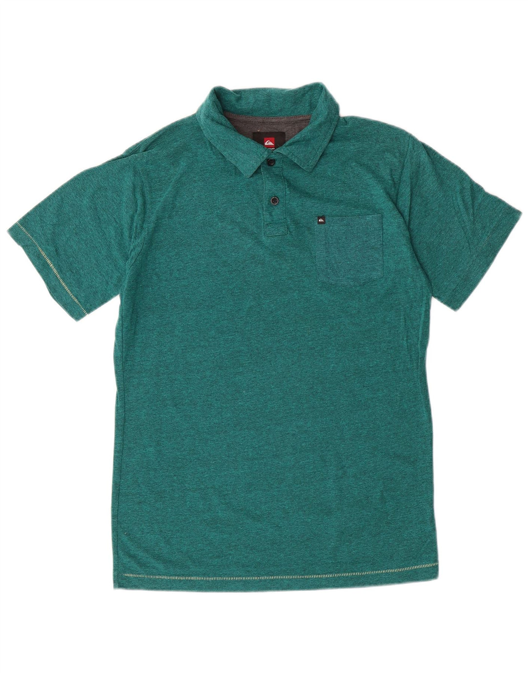 Polo Quiksilver da bambino 13-14 anni in cotone screziato verde