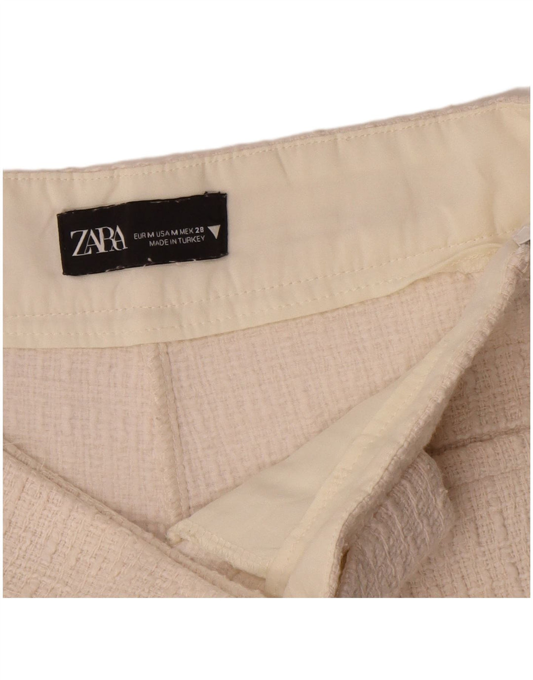 Pantaloncini casual da donna Zara medi W28 bianchi