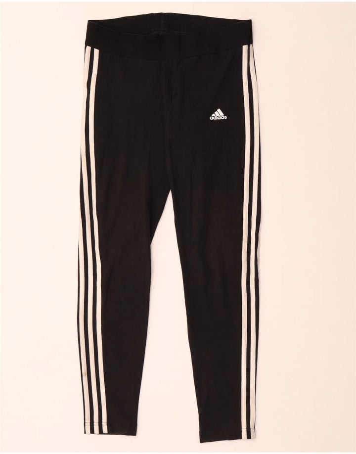 Leggings ADIDAS da donna UK 12/14 Media Nero Cotone