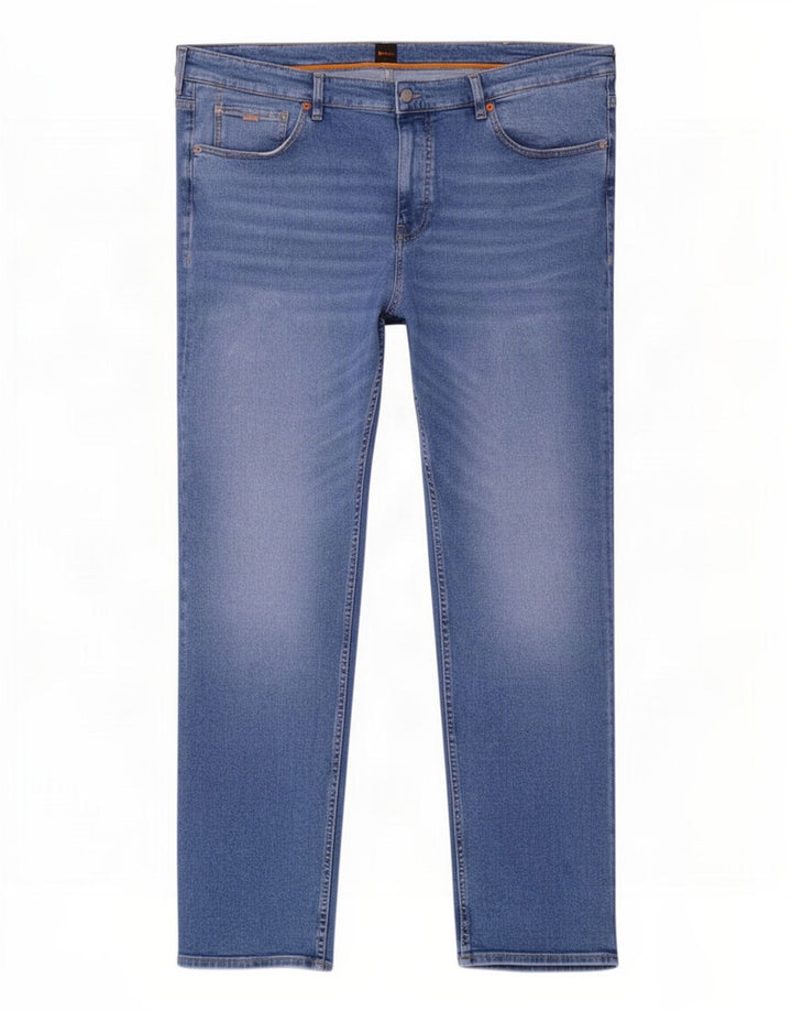 Jeans dritti da uomo Hugo Boss W44 L32 cotone blu