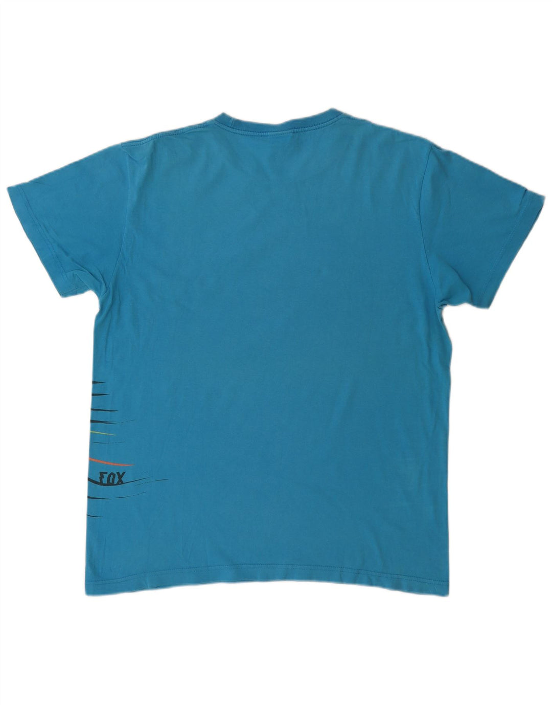 T-shirt grafica da uomo FOX Top grande in cotone blu